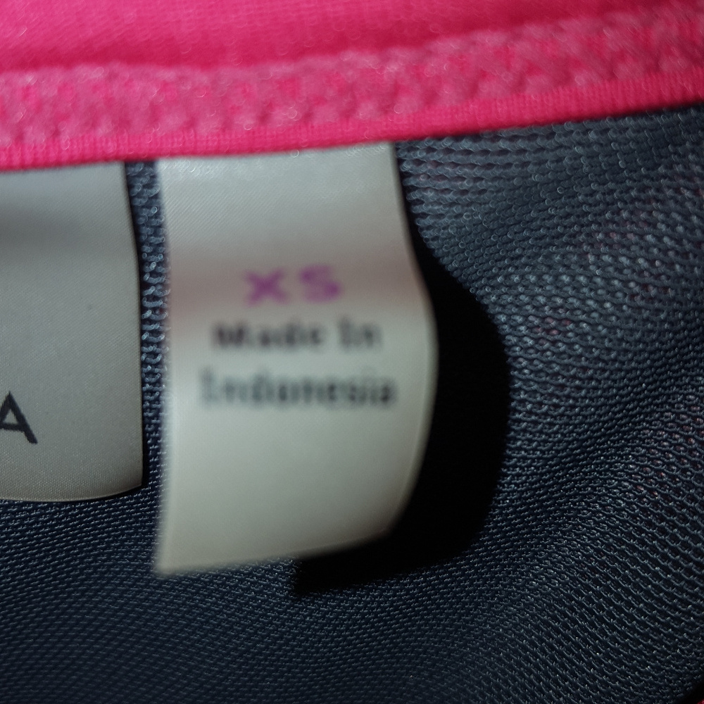 Athleta Tank, cinch hem, coral/white EUC XS - Picture 3 of 8